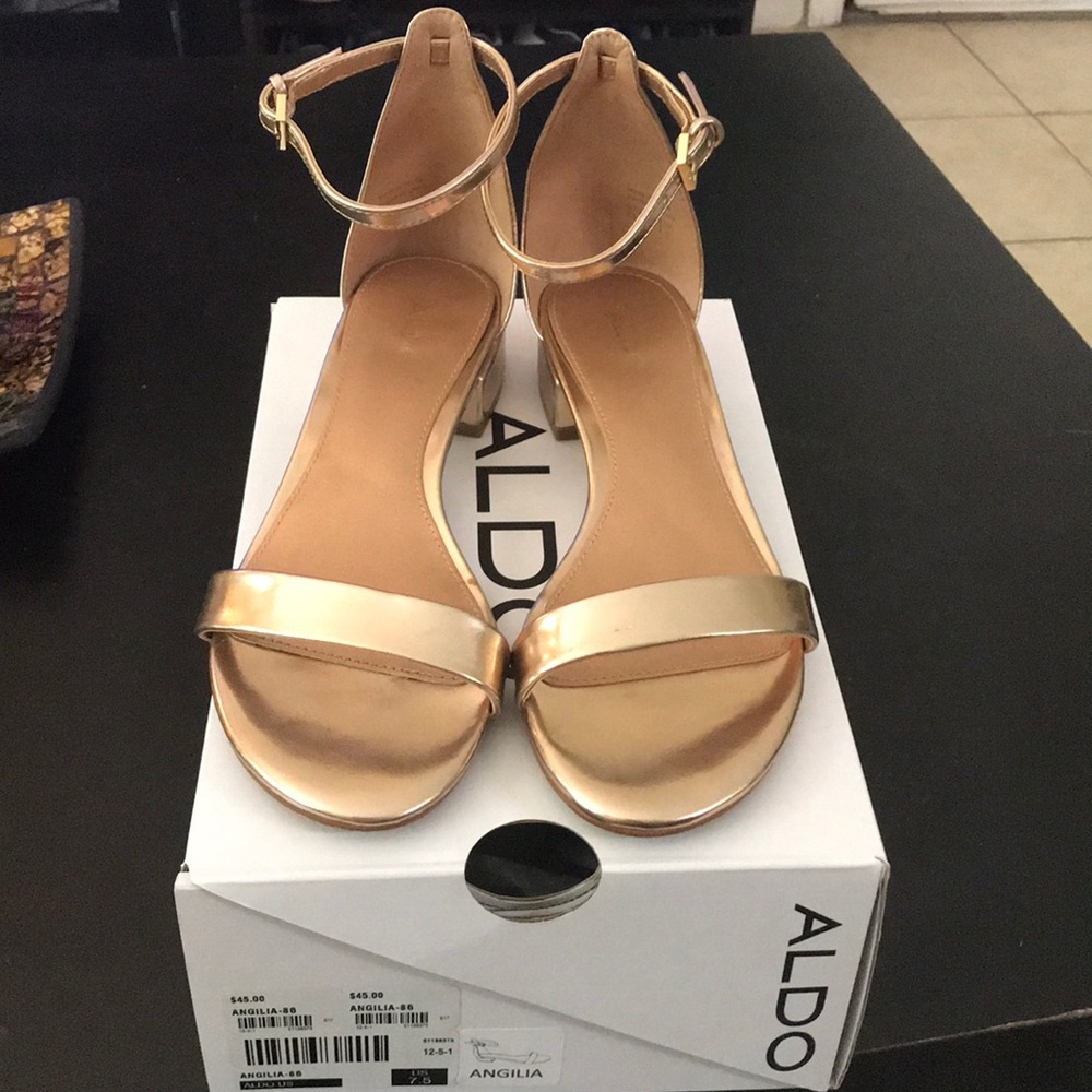 Aldo Rose Gold Sandals